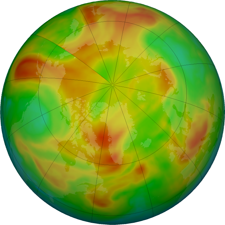 Arctic ozone map for 15 April 2021
